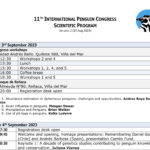 第11回国際ペンギン会議のプログラム公開‼️